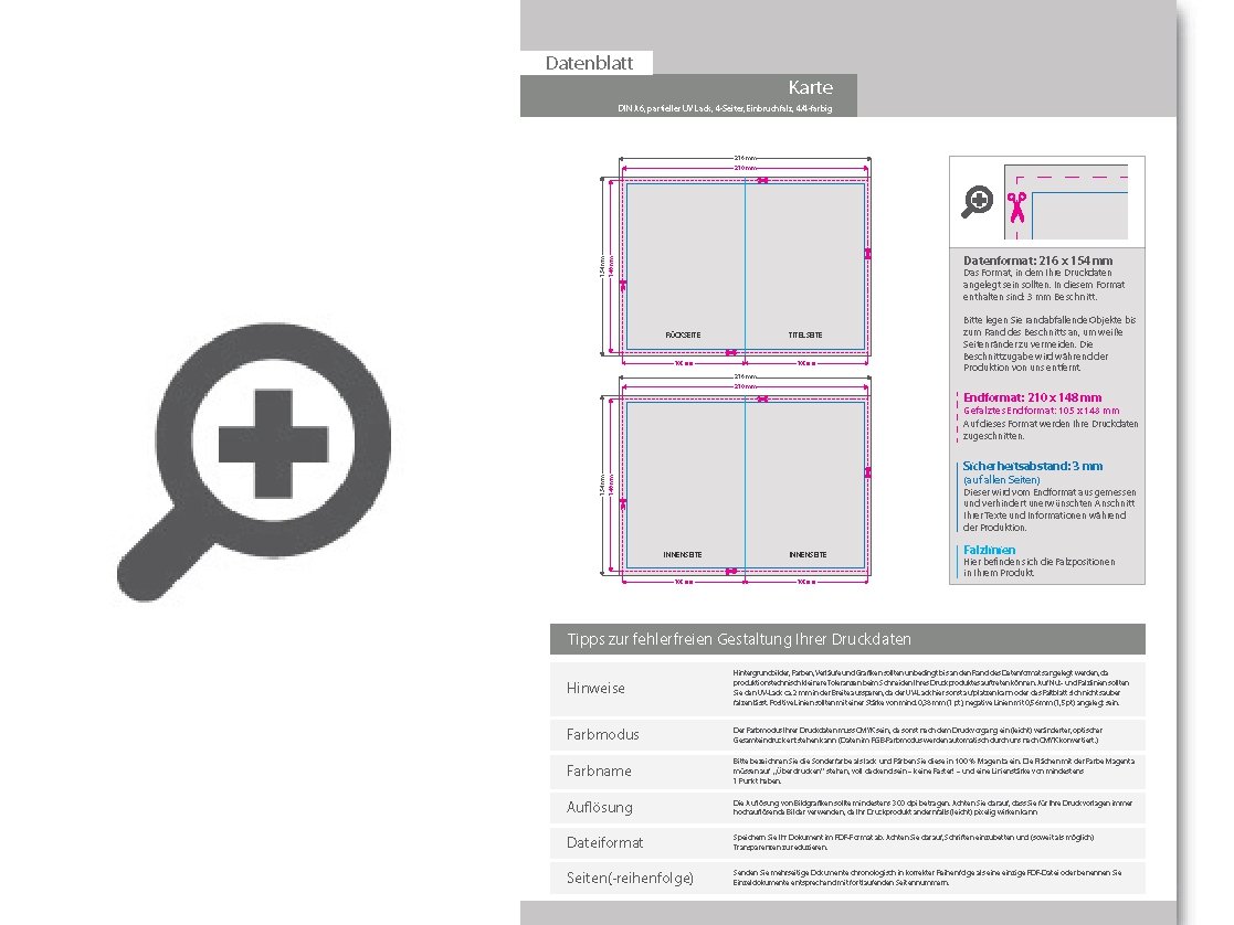 Product Bild einladungskarte_din_a6_4-seiter_4_4_farbig_mit_beidseitig_partieller_uv-lackierung