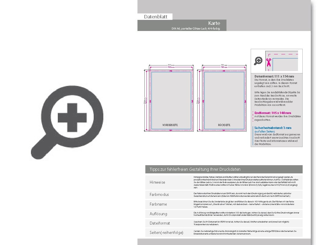 Product Bild einladungskarte_din_a6_4_4_farbig_mit_beidseitig_partieller_glitzer-lackierung